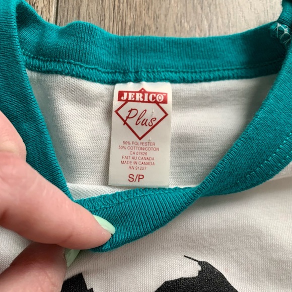 GREASE The Musical ‘06 Cast Baseball-Style Shirt White Teal Blue - Picture 3 of 8